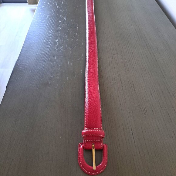 Brand New Banana Republic Attractive Red Leather Belt Made in Italy Size 34 main image 9